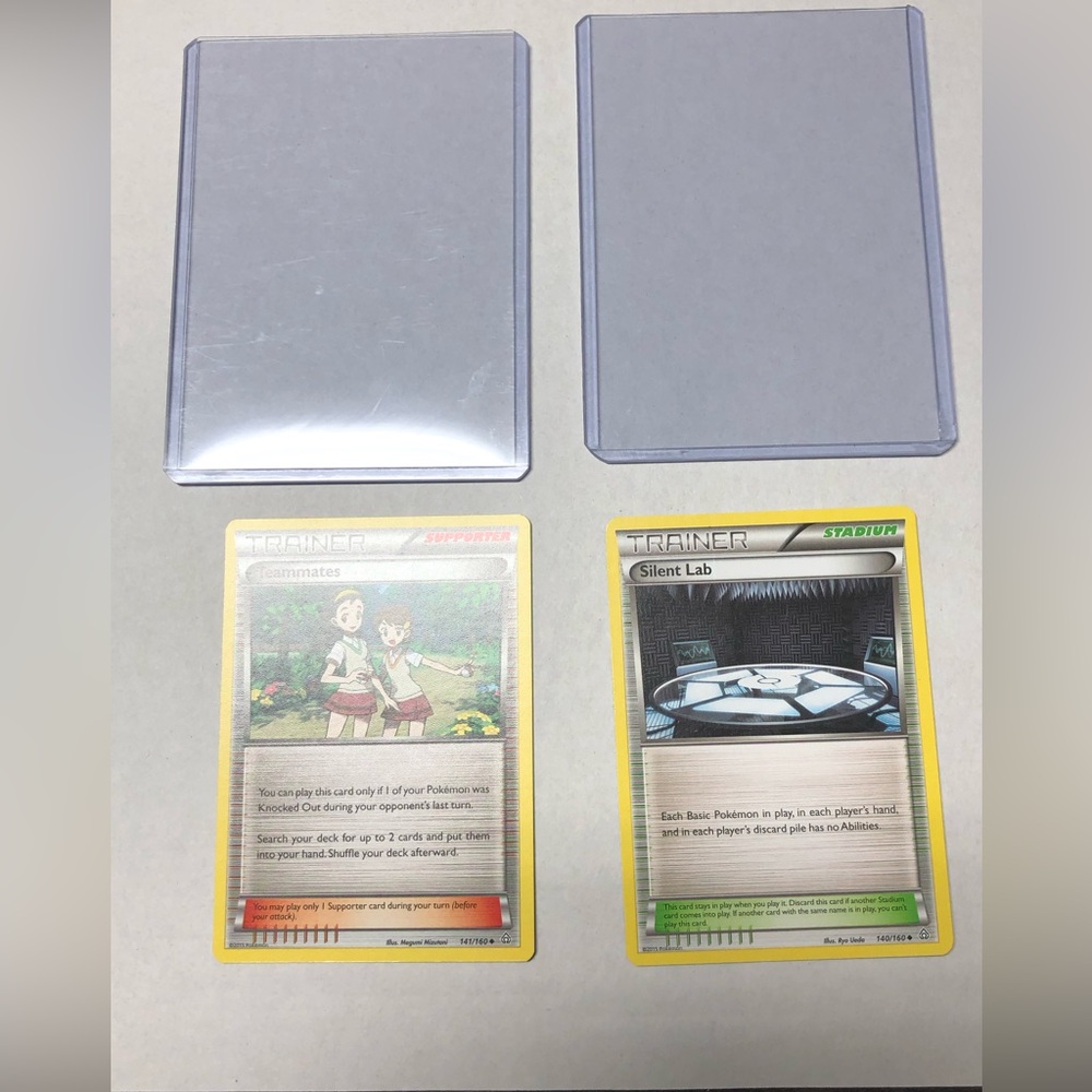 Two Pokémon cards